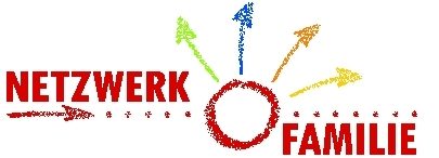 Logo des Netzwerks Familie mit Pfeilen
